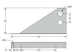 КСЗ 310/145/1,2/Zn кронштейн снегозадержания